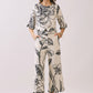 Monochrome Bloom Pants