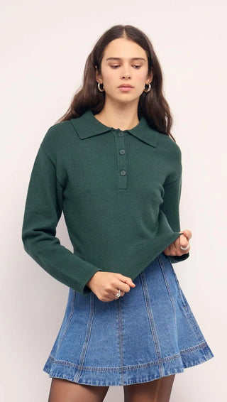 MINKPINK Elin Collared Knit Jumper