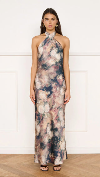 MINKPINK Vera Satin Maxi Dress
