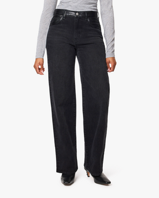 Habitual Blaine Vegan Leather Mix Straight Leg Jean