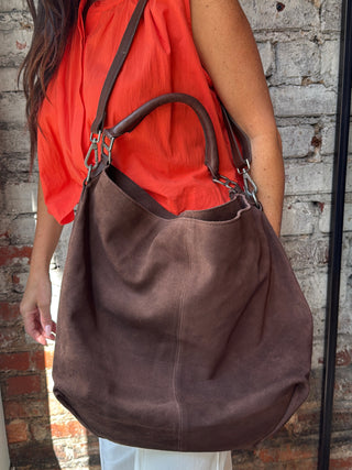 Free People Suzie Suede Slouch Tote