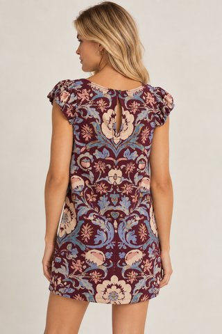 Free People Hopeless Romantic Printed Mini Dress