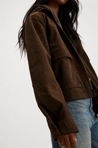 Free People Blair Vegan Suede Sierra Jacket