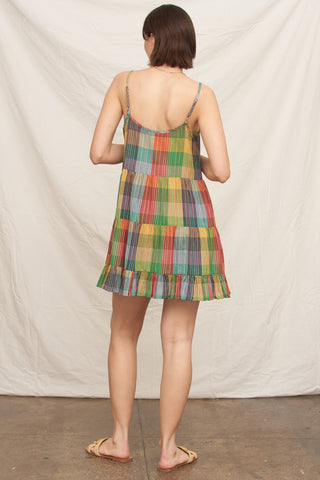 Color Study Plaid Mini Dress