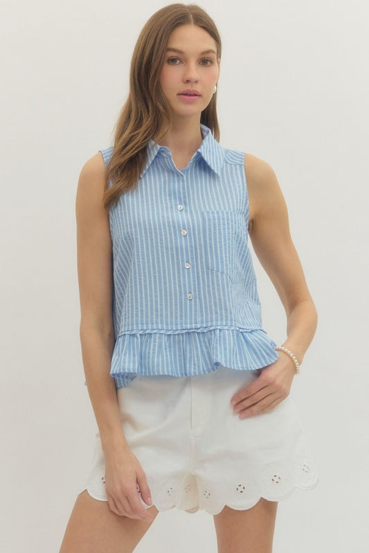 Yacht Club Ruffle Tank