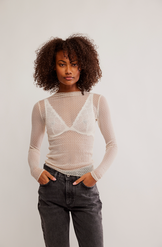 Free People Minding My Business Top