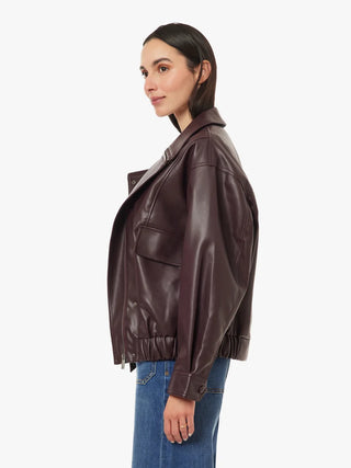 Habitual Vegan Leather Funnel Jacket