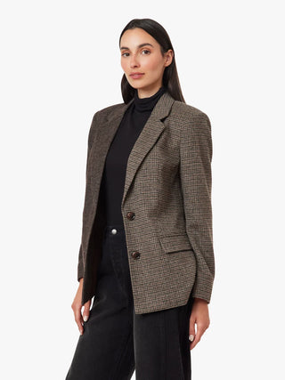 Habitual Herringbone Mix Blazer Coat