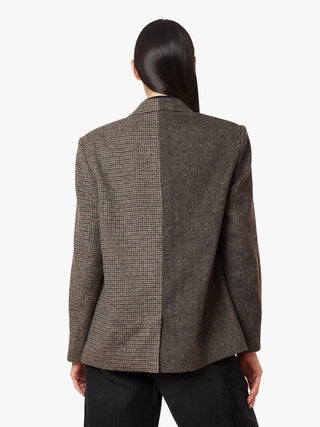 Habitual Herringbone Mix Blazer Coat