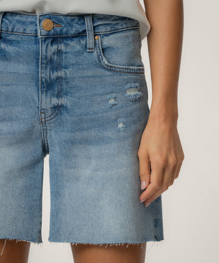 Kut from the Kloth Hailey High Rise Short w/ Raw Hem