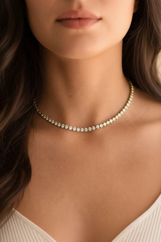 Farrah B High Roller Tennis Necklace