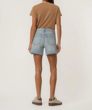 Kut from the Kloth Jane High Rise Long Short w/ Raw Hem