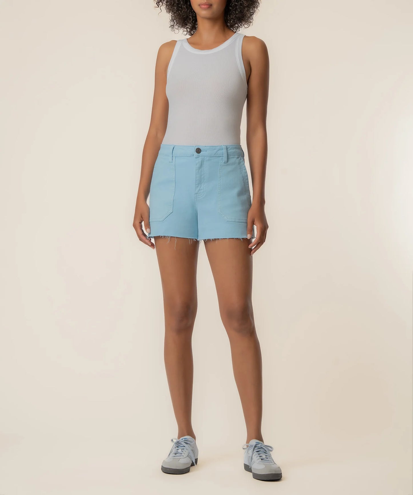 Kut from the Kloth Jane High Rise Short w/ Raw Hem
