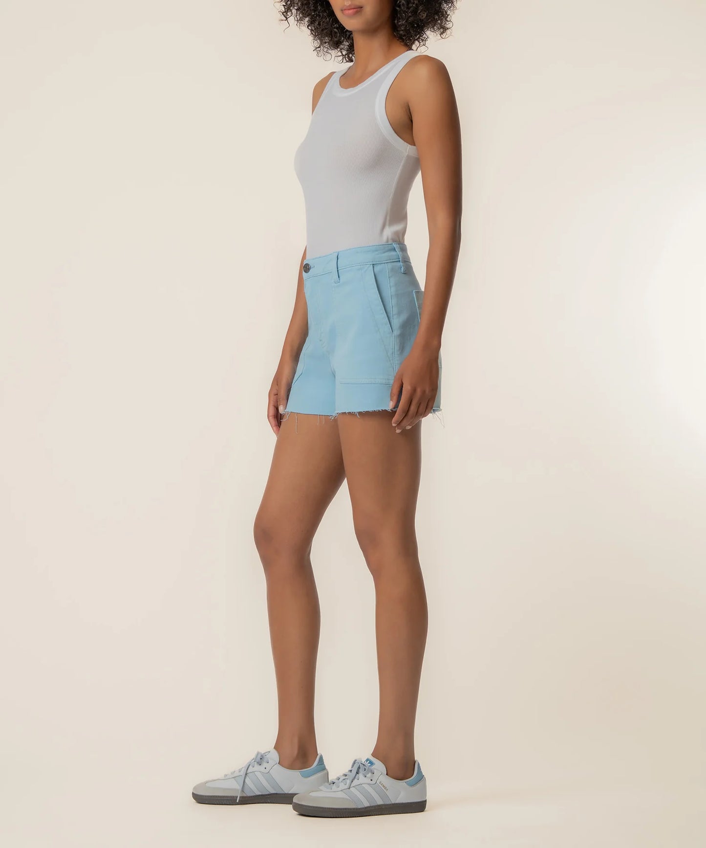 Kut from the Kloth Jane High Rise Short w/ Raw Hem