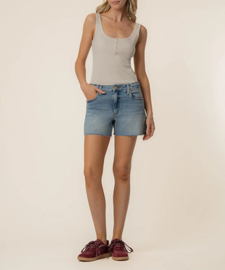 Kut from the Kloth Jenny High Rise Kick Short w/ Raw Hem