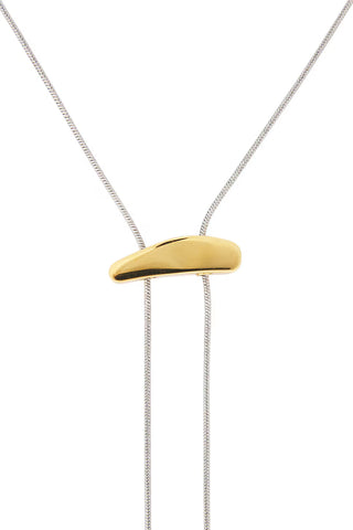 Bracha Lauren Two Tone Lariat Necklace