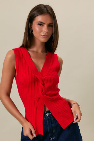 Twist & Shout Sweater Tank