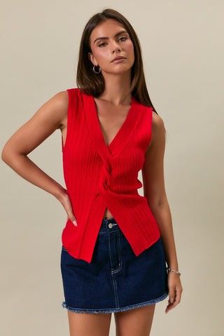 Twist & Shout Sweater Tank