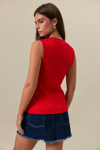 Twist & Shout Sweater Tank
