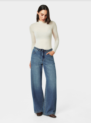 Habitual Lia Drawstring Wide Leg Jean