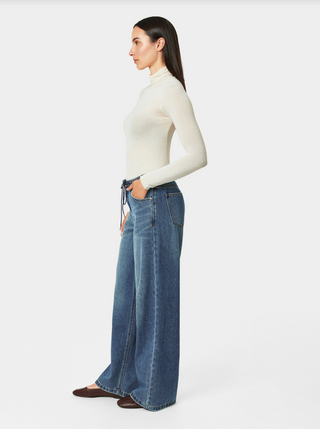 Habitual Lia Drawstring Wide Leg Jean