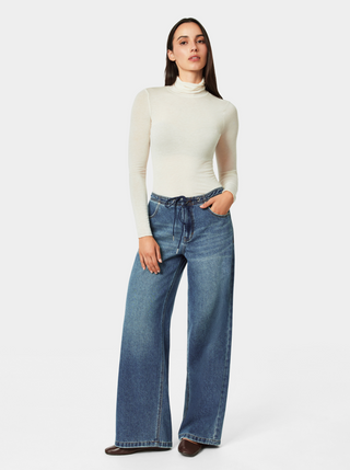 Habitual Lia Drawstring Wide Leg Jean
