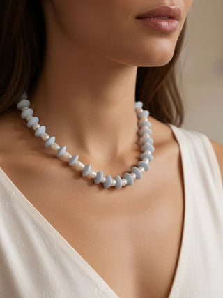 Farrah B Pearls Gone Wild Ashanti and Pearl Beaded Necklace