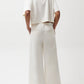 Pistola Delphine Pleated Denim Wide Leg