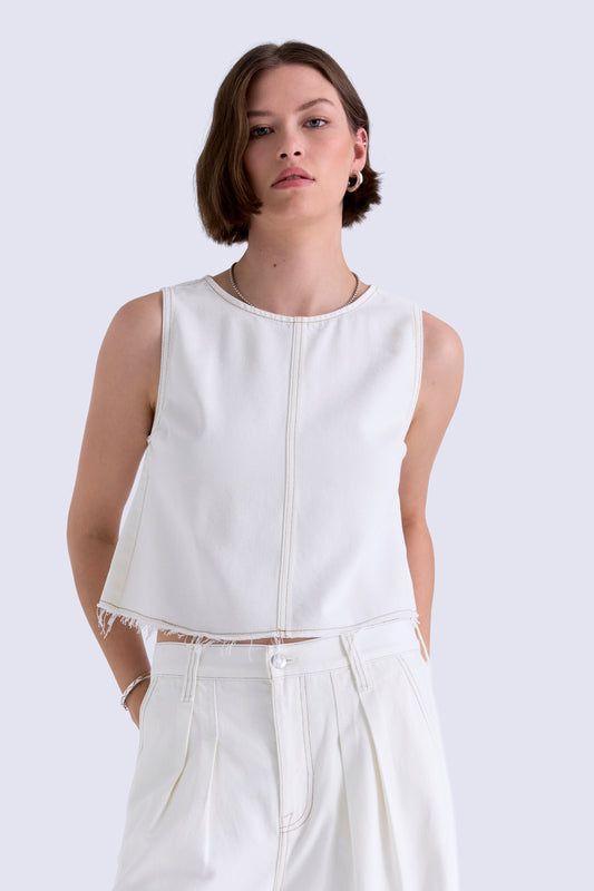 Pistola Rue Pop Over Swing Crop Top