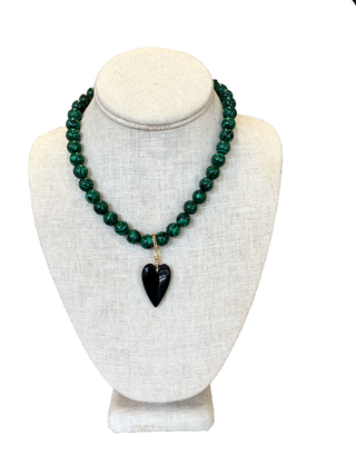 Farrah B Rebel Heart Beaded Necklace