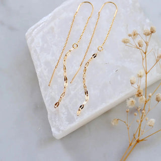 Sequin Threader Earrings