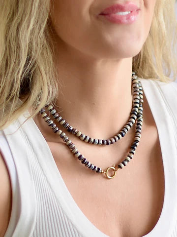 Farrah B Tide and True Beaded Wrap Necklace