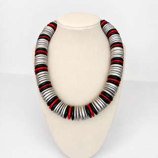 Chunky Coconut Shell Statement Necklace
